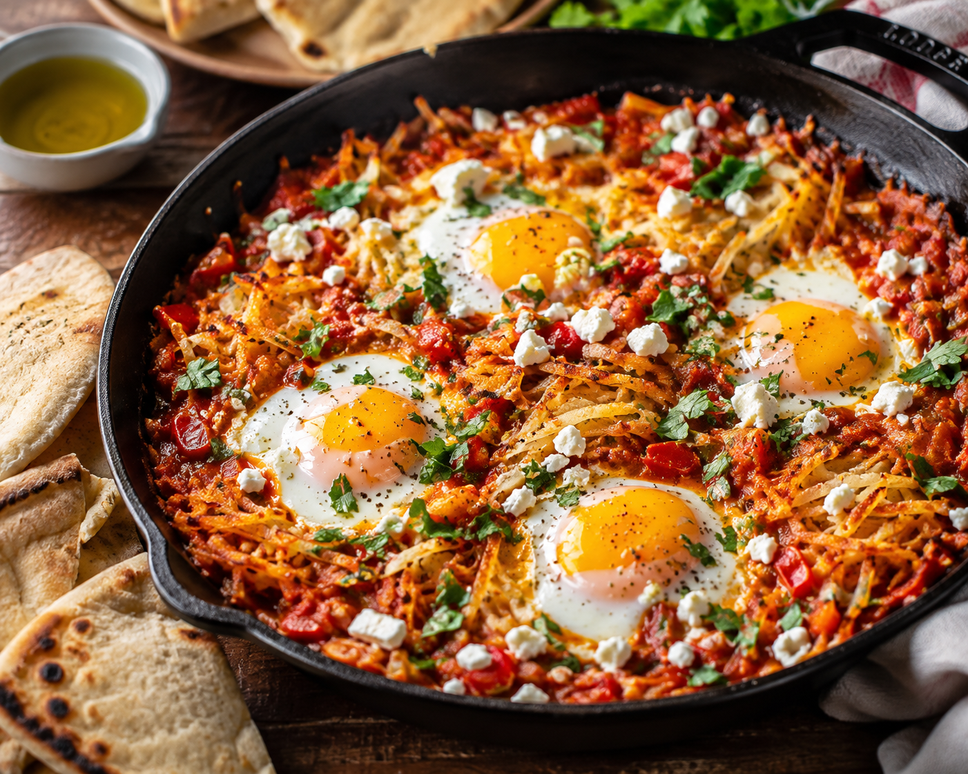 Shakshuka with Crispy Hash Browns 27267dd1 5594 481d b7db 826c0d89e769